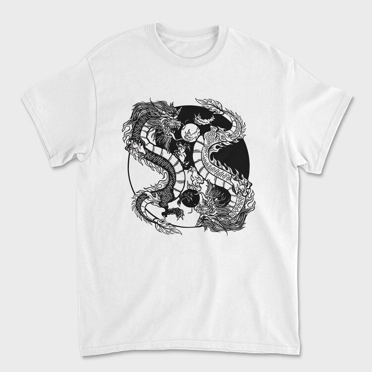 Yin Yang Dragons, Tricou Barbati (Unisex)