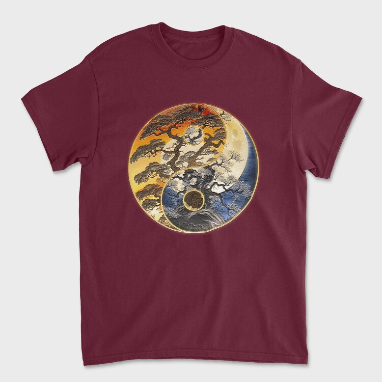 Yingyang Tree of Life, Tricou Barbati (Unisex)