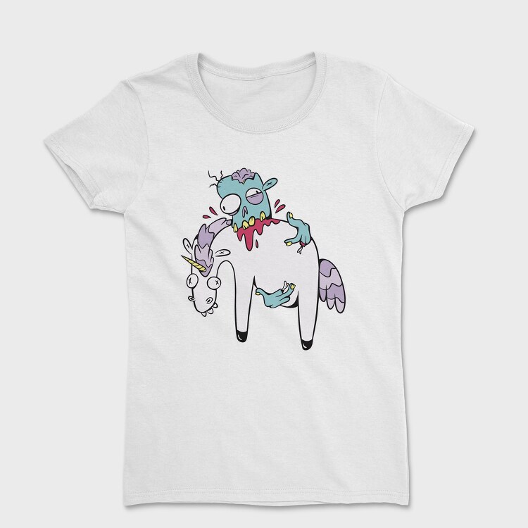 Zombie Eating Unicorn, Tricou Femei