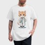 Scientist Cat, Tricou Barbati (Unisex)