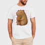 Capybara Drinking A Cup Of Tea Boba Tote, Tricou Barbati (Unisex)