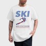 Ski Snow Style Winter, Tricou Barbati (Unisex)
