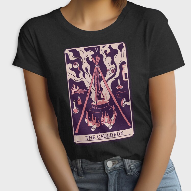 Cauldron Mystical Tarot Card The Cauldron Si, Tricou Femei