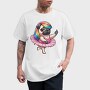 Pug Ballerina Ballet, Tricou Barbati (Unisex)