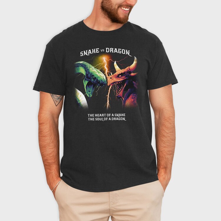 Realistic Dragon Snake, Tricou Barbati (Unisex)
