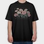 Carnation Flowers Garden, Tricou Oversize Barbati (Unisex)