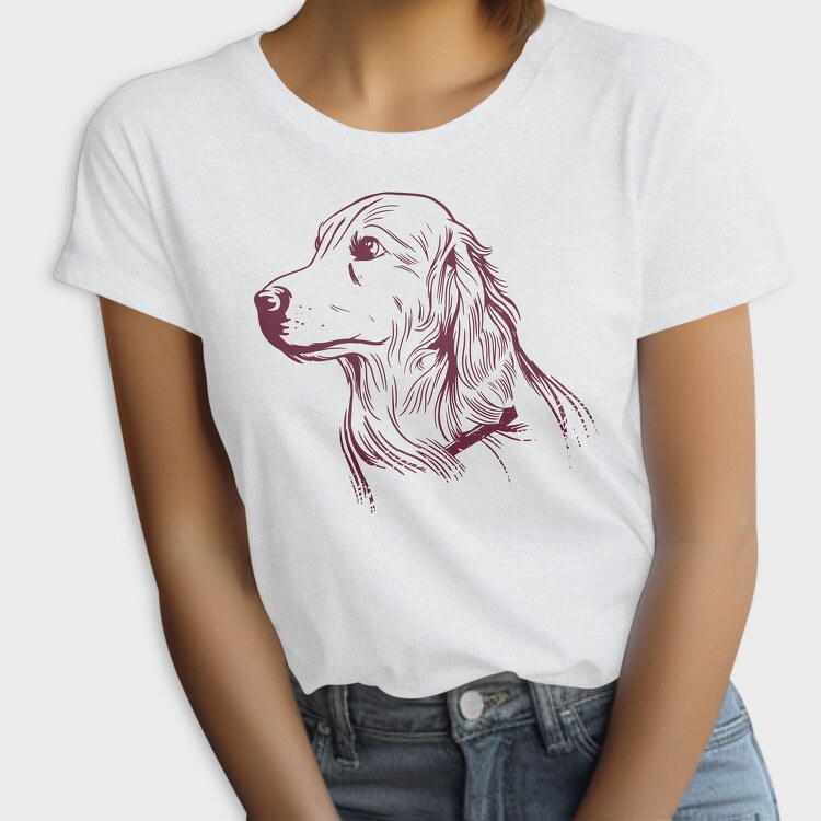 Golden Retriever Dog, Tricou Femei