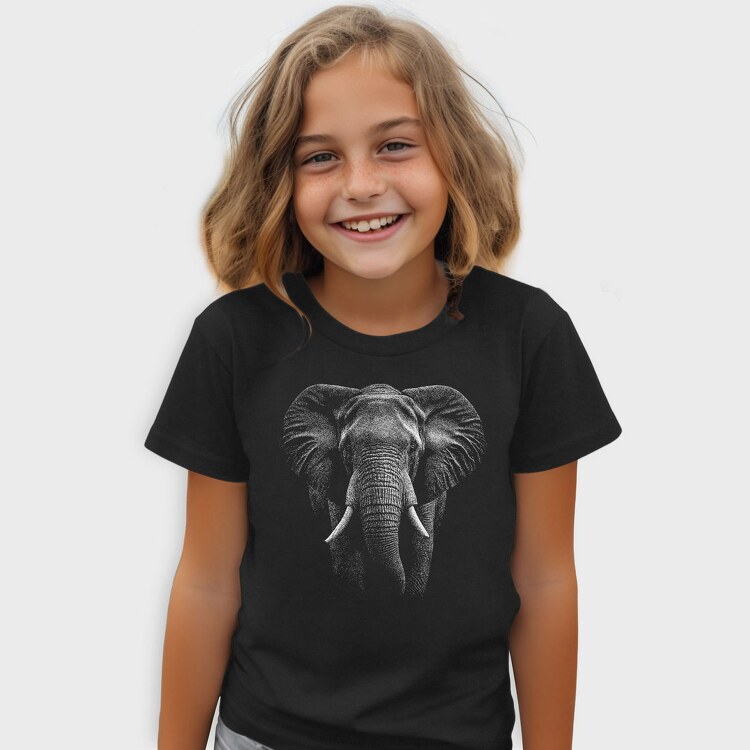 Realistic Elephant, Tricou Copii