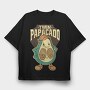 Cartoon Avocado Papacado, Tricou Oversize Barbati (Unisex)