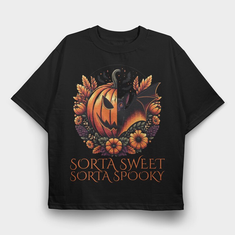 Pumpkin Bat King, Tricou Oversize Barbati (Unisex)