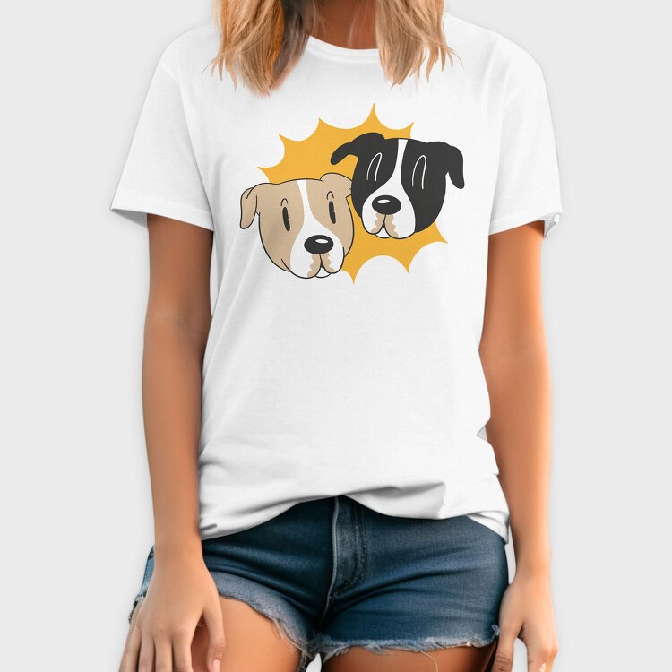 Cartoon Dog Faces, Tricou Barbati (Unisex)