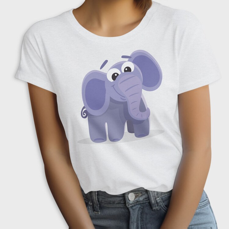 Purple Elephant Stroll, Tricou Femei
