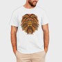 Lion Mandala Illustration Color 001, Tricou Barbati (Unisex)