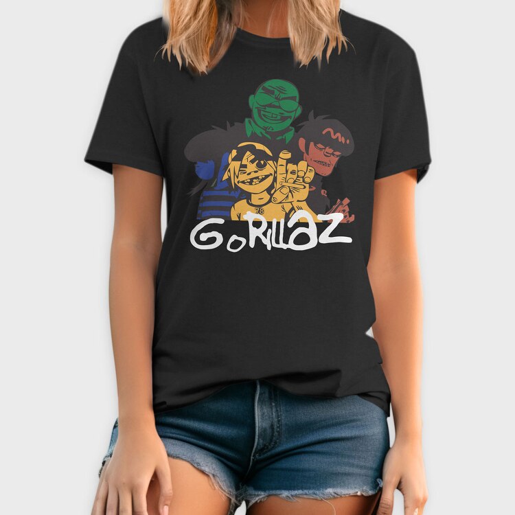 Gorilaz, Tricou Barbati (Unisex)