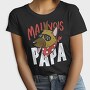 Cartoon Dog With Sunglasses Malinois Papa, Tricou Femei