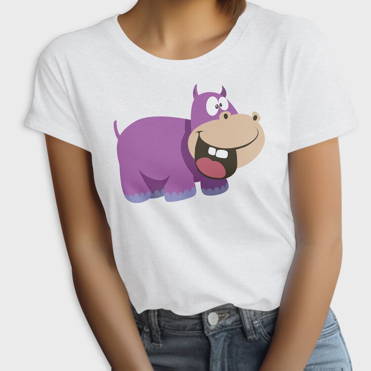 Purple Hippo Grin, Tricou Femei