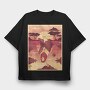 Lion Pool Reflection, Tricou Oversize Barbati (Unisex)