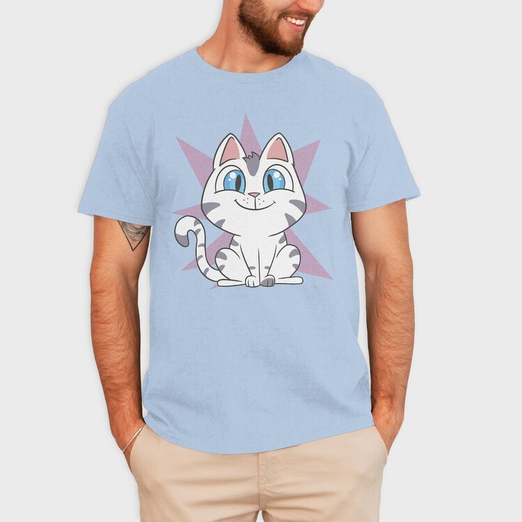 Cartoon Kitten, Tricou Barbati (Unisex)