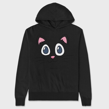 Cat Face, Hanorac Oversize Barbati (Unisex)