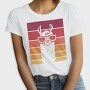Llama Animal Retro Sunset, Tricou Femei