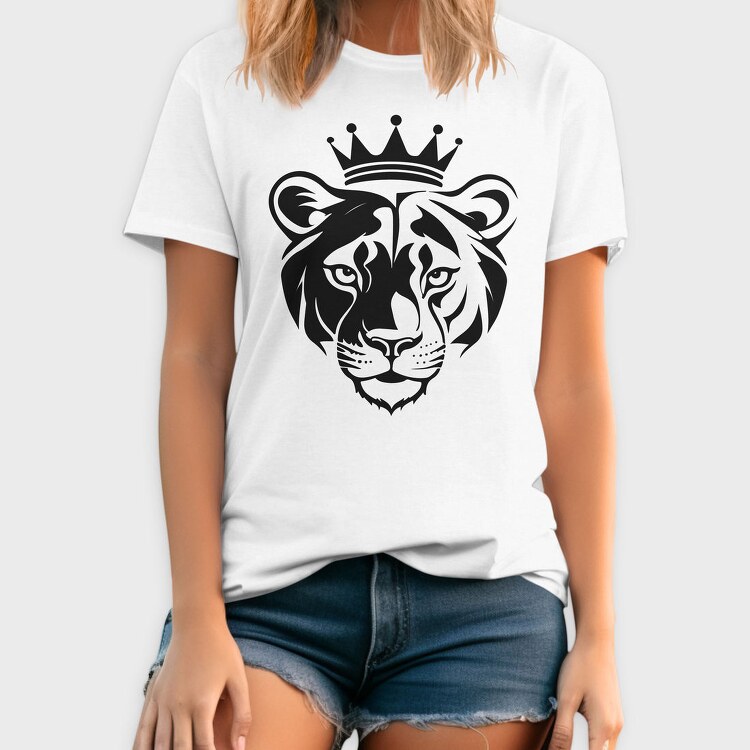 Queen Lioness Crown Female Lion, Tricou Barbati (Unisex)