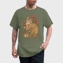 Red Cat Poppies, Tricou Barbati (Unisex)