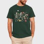 Quirky Christmas Dancing Skeletons, Tricou Barbati (Unisex)