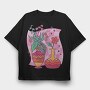 Colorful Flower Vases, Tricou Oversize Barbati (Unisex)