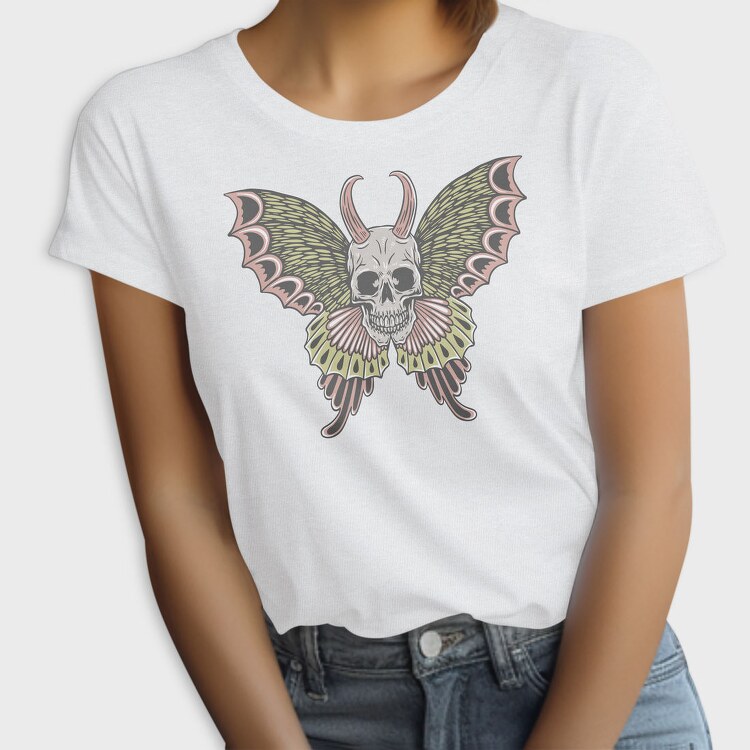 Skull Moth Wings, Tricou Femei