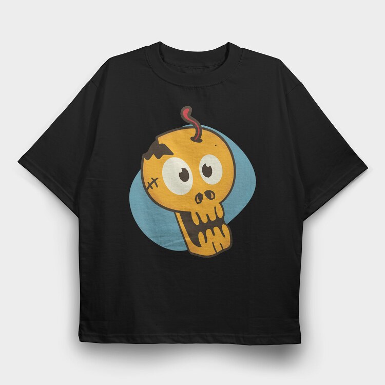 Cartoon Skull, Tricou Oversize Barbati (Unisex)