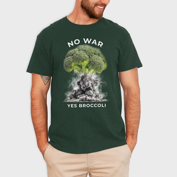 No War Yes Brocoli, Tricou Barbati (Unisex)