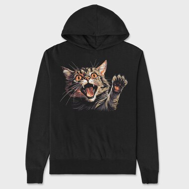 Cat Graphic, Hanorac Oversize Barbati (Unisex)