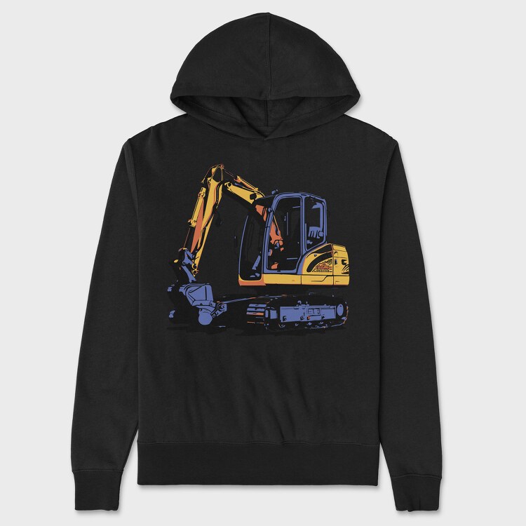 Mini Excavator, Hanorac Oversize Barbati (Unisex)