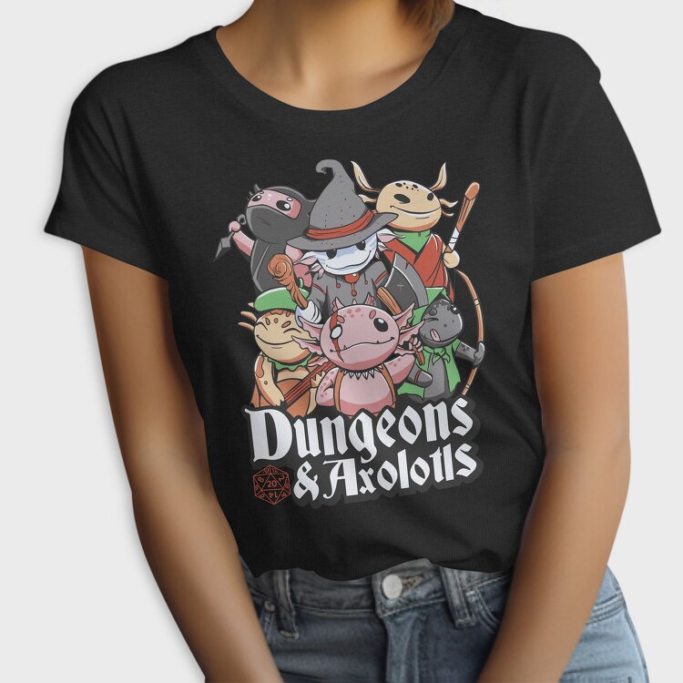 Dungeons And Axolotls Dungeon, Tricou Femei
