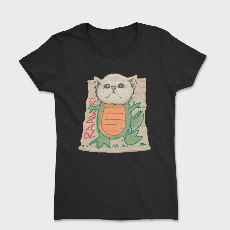 Dinosaur Cat, Tricou Femei