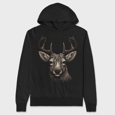 Hanorac Barbati (Unisex), Realistic Deer