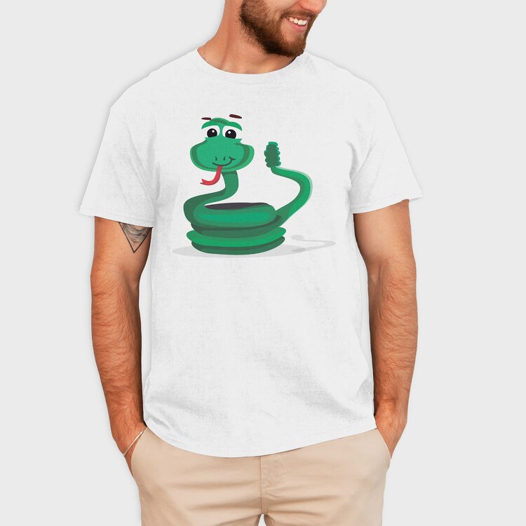 Snakey Tongue, Tricou Barbati (Unisex)