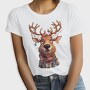 Reindeer Christmas Funny, Tricou Femei