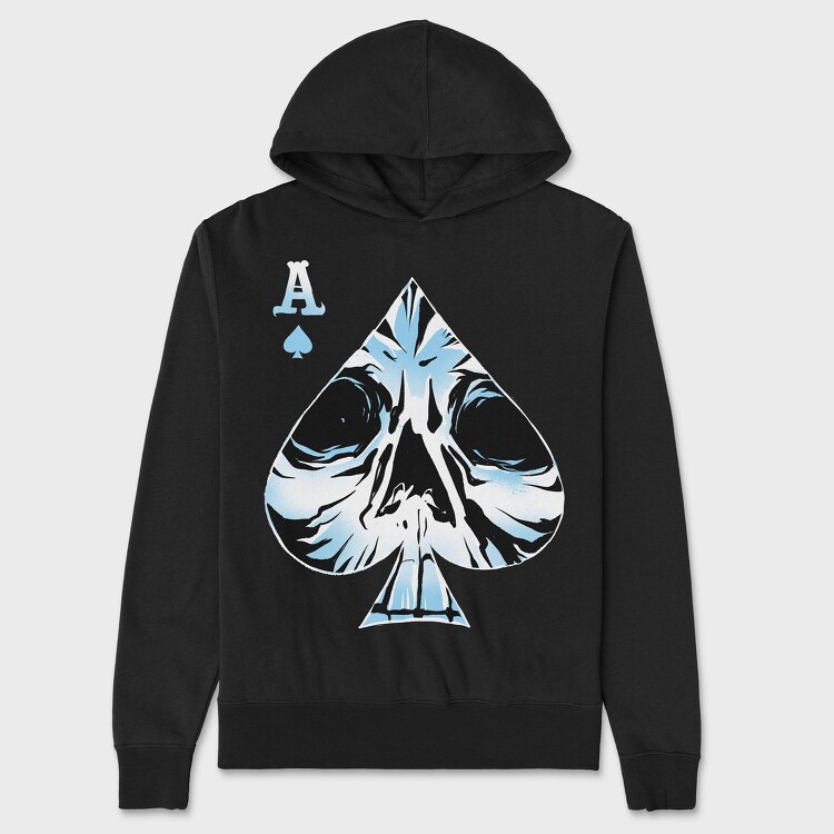 Ace Skull, Hanorac Oversize Barbati (Unisex)