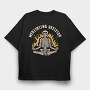 Cool Meditating Skeleton Skelleton, Tricou Oversize Barbati (Unisex)