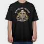 Cool Meditating Skeleton Skelleton, Tricou Oversize Barbati (Unisex)