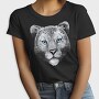 Snow Leopard Portrait, Tricou Femei