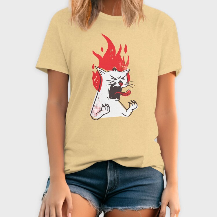 Raging Cat, Tricou Barbati (Unisex)