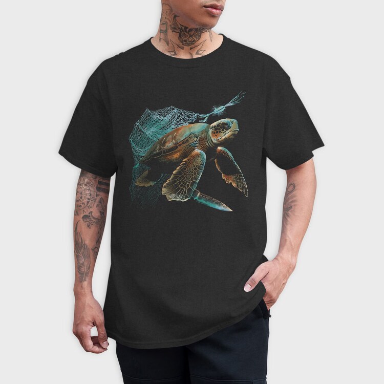 Seaturtle Release, Tricou Barbati (Unisex)
