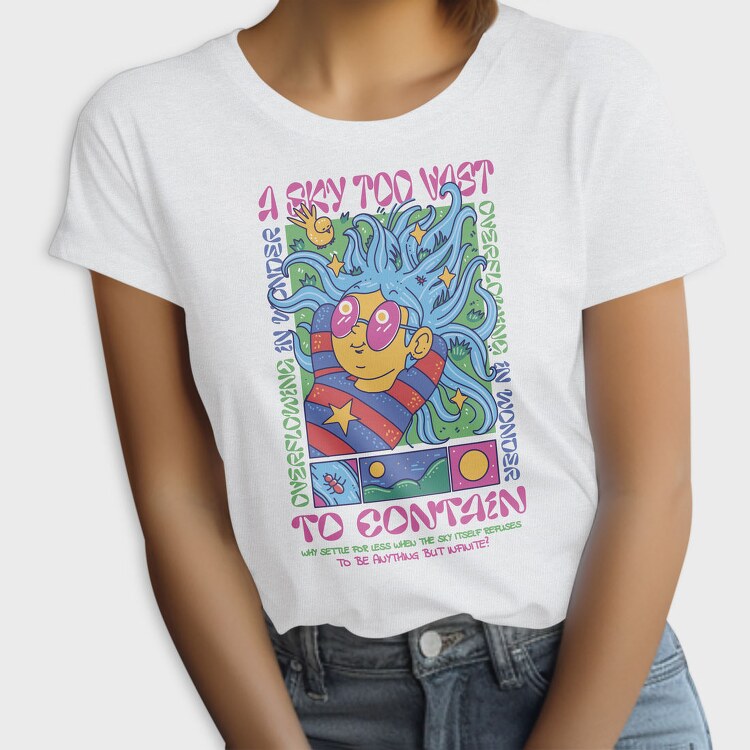 Sky Gaze Girl Maximalism, Tricou Femei