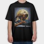 Eagle At Night, Tricou Oversize Barbati (Unisex)