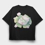 Sleeping Frog Lily Pad Froggy, Tricou Oversize Barbati (Unisex)