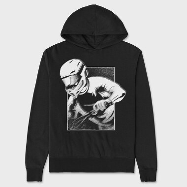 Downhill Biker, Hanorac Oversize Barbati (Unisex)