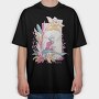 Magic Fairy In Flower Field Fairycore 06, Tricou Oversize Barbati (Unisex)