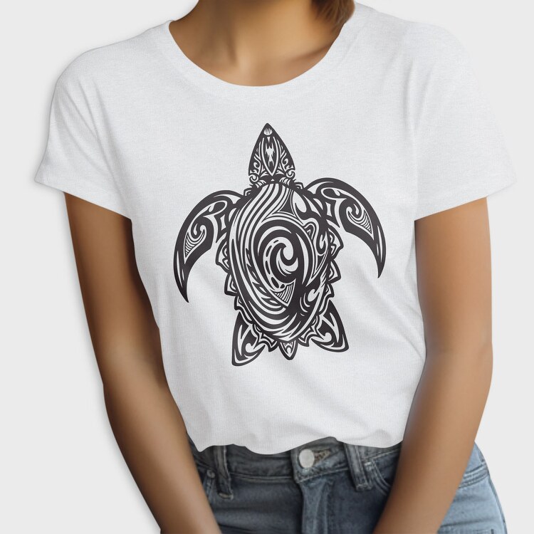 Cool Tribal Sea Turtle, Tricou Femei